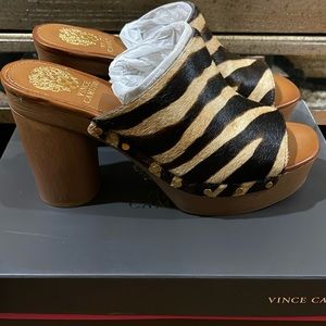 Vince Camuto Zebra Mule